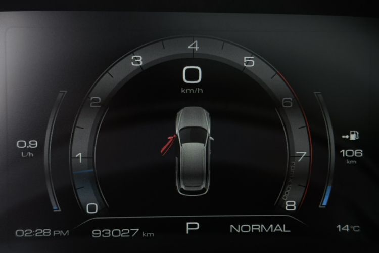 Used Haval F7 2021 1.5T Two-Wheel Drive iXuan Odometer Close Up