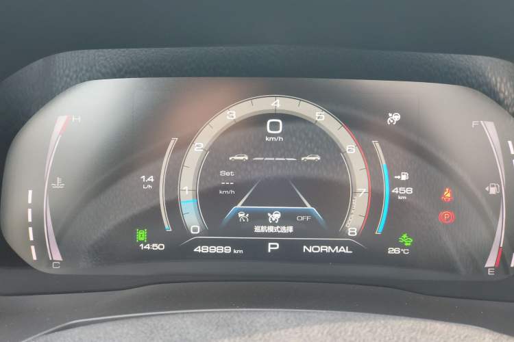 Used Haval F7 2021 2.0T Two-Wheel Drive i-Active Odometer Close Up