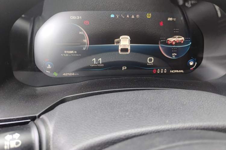 Used Haval F7x 2019 1.5T Two-Wheel Drive Intelligent Technology Edition Odometer Close Up