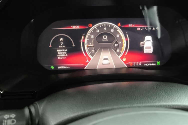 Used Haval F7x 2019 2.0T Four-Wheel Drive Intelligent Sport Edition Odometer Close Up