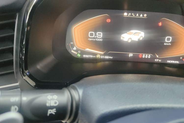 Used Haval F7x 2019 2.0T Four-Wheel Drive Performance Edition Odometer Close Up