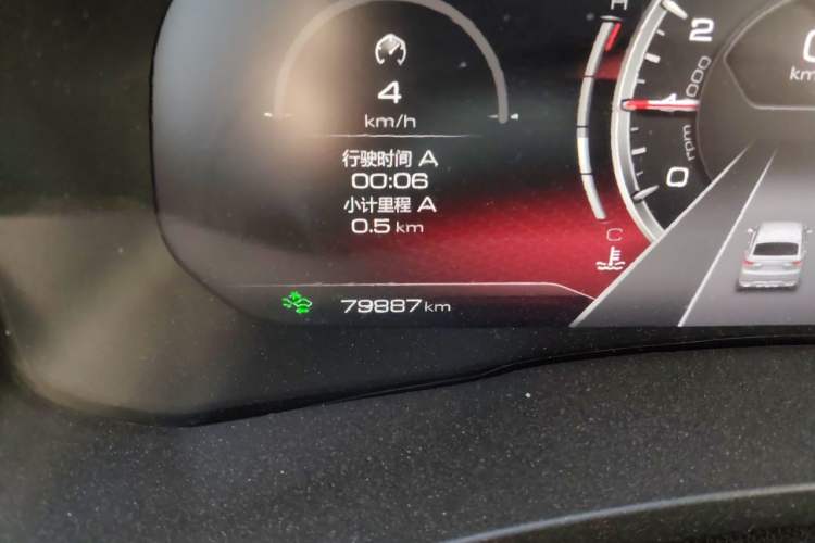 Used Haval F7x 2019 2.0T Four-Wheel Drive Intelligent Sport Edition Odometer Close Up