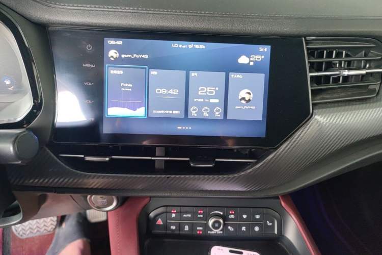 Used Haval F7x 2019 2.0T Four-Wheel Drive Intelligent Sport Edition Audio And AC Panel