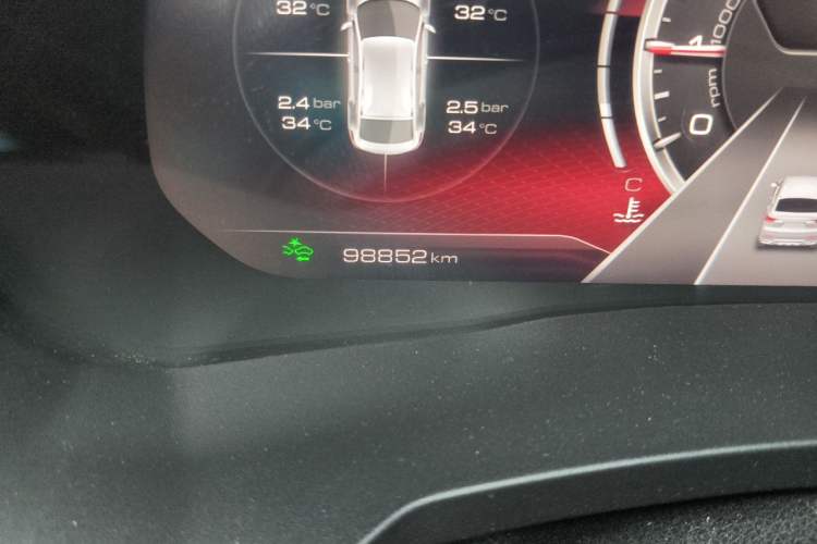 Used Haval F7x 2019 2.0T Four-Wheel Drive Intelligent Sport Edition Odometer Close Up