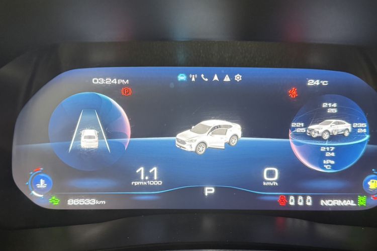 Used Haval F7x 2019 1.5T Two-Wheel Drive Intelligent Technology Edition Odometer Close Up