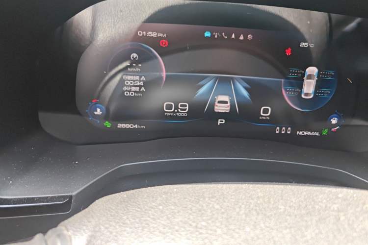 Used Haval F7x 2019 1.5T Two-Wheel Drive Intelligent Technology Edition Odometer Close Up
