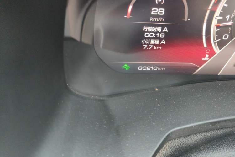Used Haval F7x 2019 2.0T Four-Wheel Drive Performance Edition Odometer Close Up