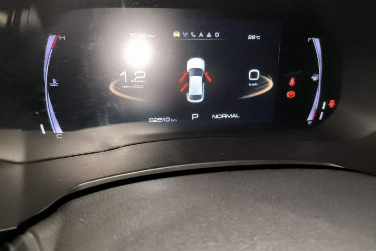 Used Haval F7x 2019 1.5T Two-Wheel Drive Smart & Trendy Edition Odometer Close Up