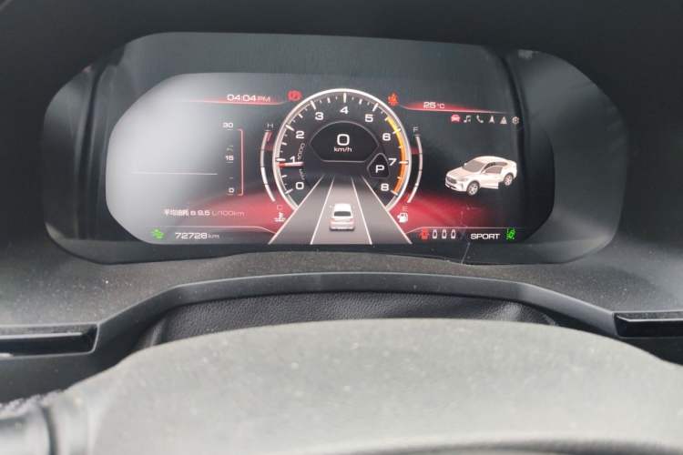Used Haval F7x 2019 2.0T Two-Wheel Drive Intelligent Technology Edition Odometer Close Up