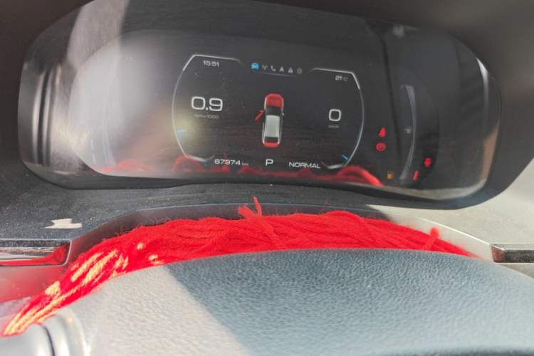 Used Haval F7x 2019 1.5T Two-Wheel Drive Smart & Trendy Edition Odometer Close Up