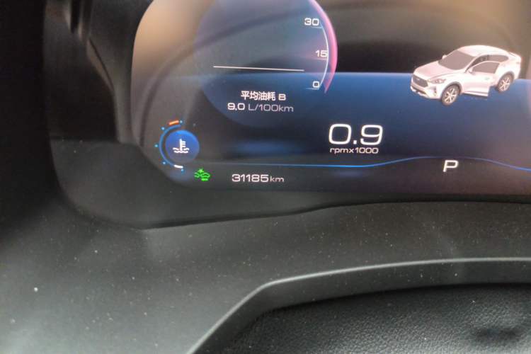Used Haval F7x 2019 1.5T Two-Wheel Drive Intelligent Technology Edition Odometer Close Up