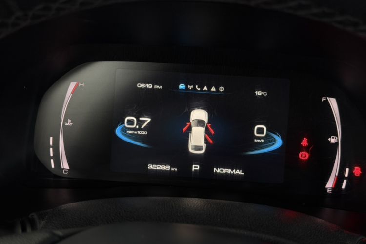 Used Haval F7x 2019 1.5T Two-Wheel Drive Smart & Trendy Edition Odometer Close Up