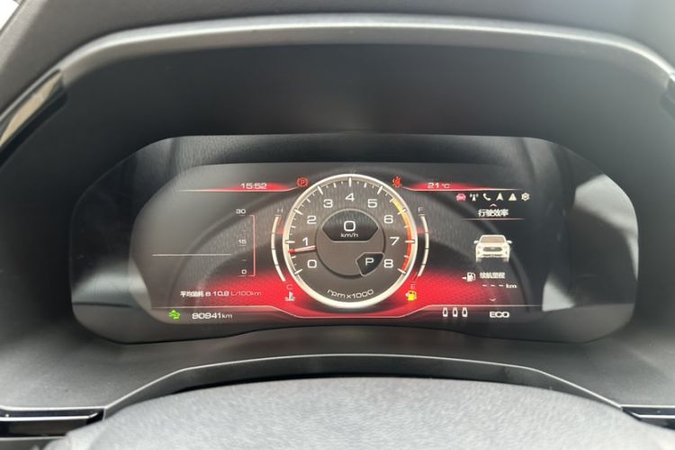 Used Haval F7x 2019 2.0T Four-Wheel Drive Intelligent Sport Edition Odometer Close Up