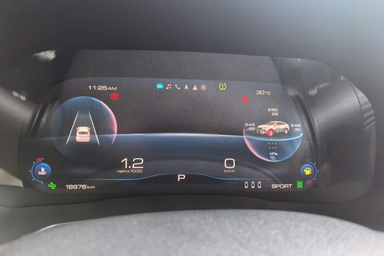Used Haval F7x 2019 2.0T Two-Wheel Drive Intelligent Technology Edition Odometer Close Up