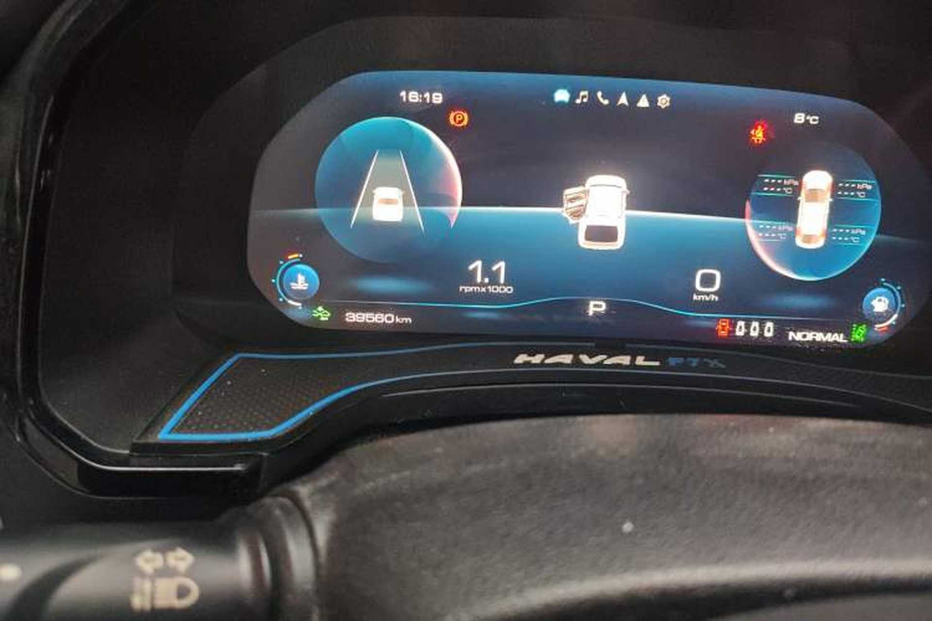 Used Haval F7x 2021 2.0T Two-Wheel Drive Intelligent Technology Edition Odometer Close Up