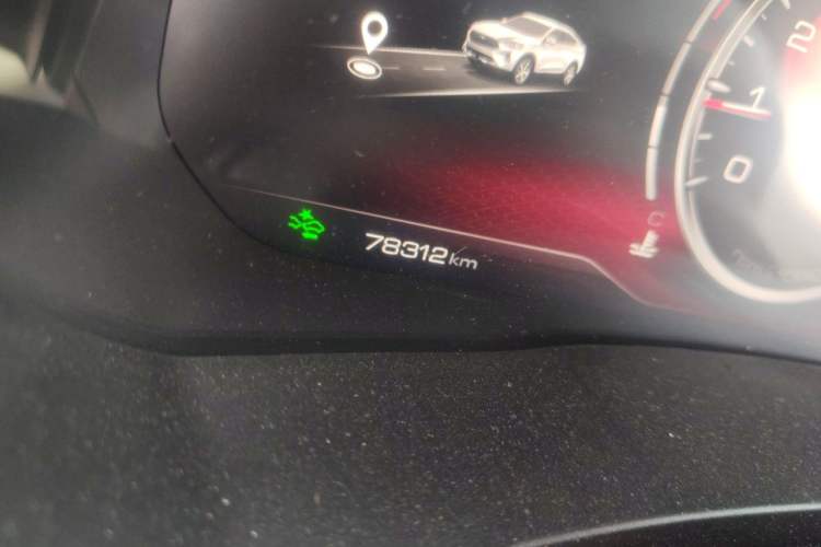 Used Haval F7x 2021 2.0T All-Wheel-Drive Intelligent Performance Version Odometer Close Up