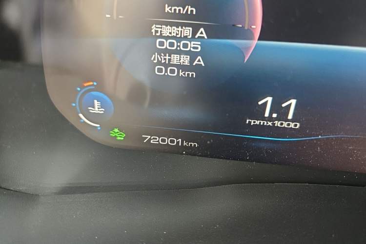 Used Haval F7x 2021 1.5T Two-Wheel Drive Smart Technology Edition Odometer Close Up
