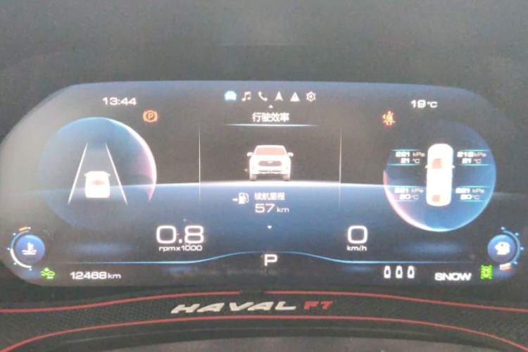 Used Haval F7x 2021 2.0T Two-Wheel Drive Intelligent Technology Edition Odometer Close Up