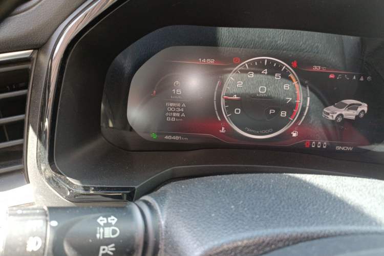Used Haval F7x 2021 1.5T Two-Wheel Drive Smart Technology Edition Odometer Close Up