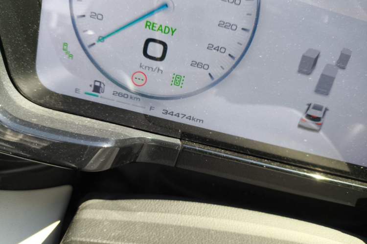 Used Haval Fierce Dragon Max 2023 1.5L Hi4 105 Four-Wheel Drive Navigation Edition Odometer Close Up