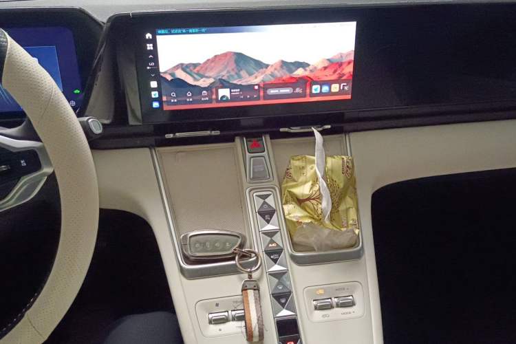Used Haval Fierce Dragon Max 2023 1.5L Hi4 105 Four-Wheel Drive Navigation Edition Audio And AC Panel
