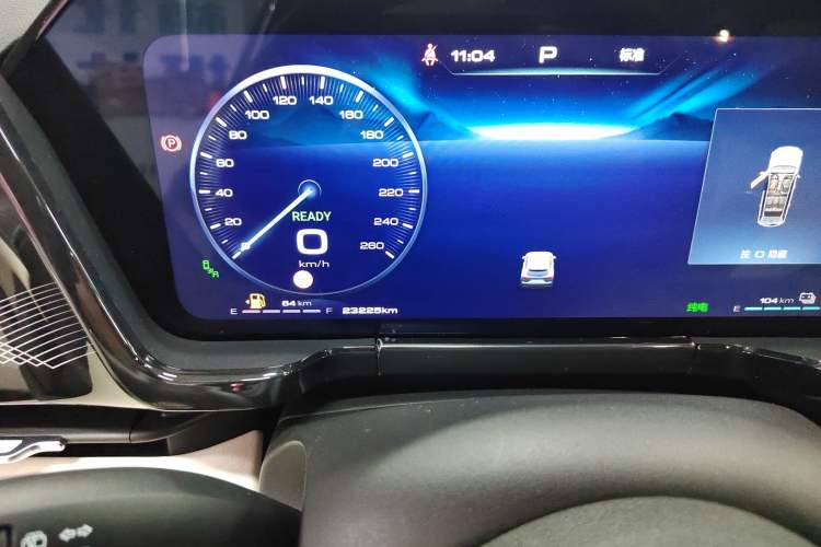 Used Haval Fierce Dragon Max 2023 1.5L Hi4 105 Four-Wheel Drive Smart Flagship Edition Odometer Close Up