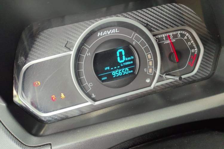 Used Haval H1 2017 Red-Label 1.5L Manual Comfort Model Odometer Close Up