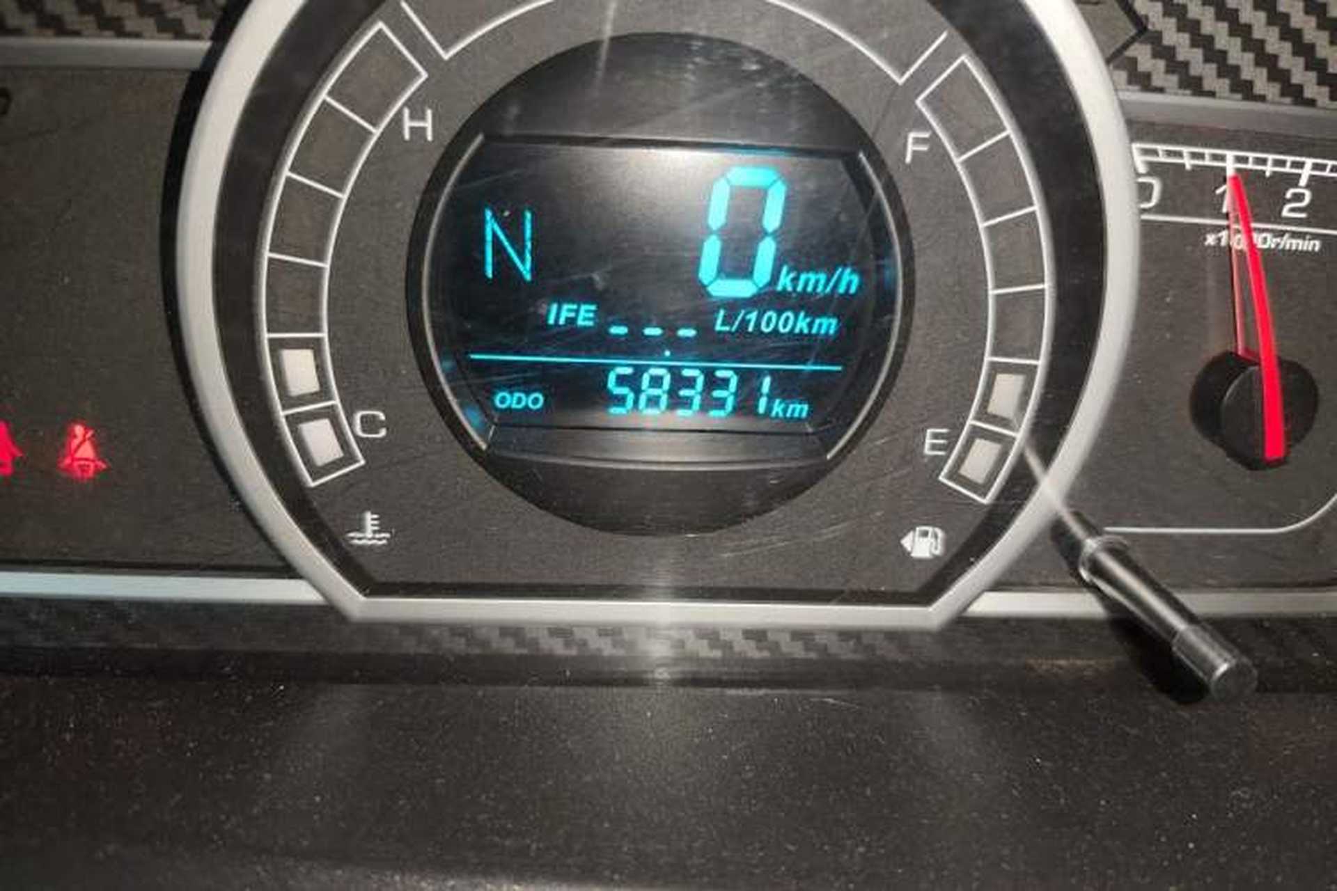 Used Haval H1 2017 Red-Label 1.5L AMT Luxury Model Odometer Close Up