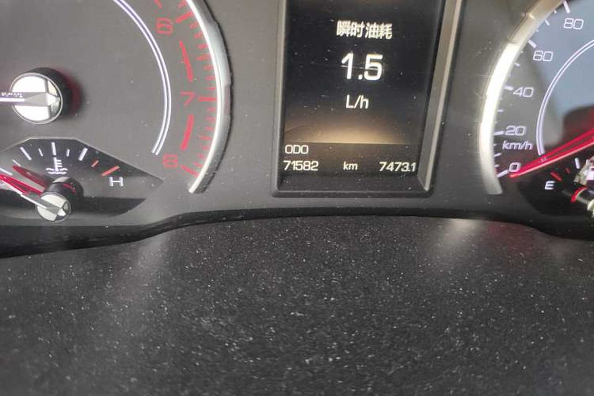 Used Haval H2s 2017 Blue Label 1.5T Manual Elite Model Odometer Close Up