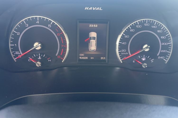 Used Haval H2s 2017 Red-Label 1.5T Dual-Clutch Elite Model Odometer Close Up