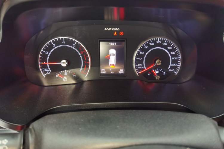 Used Haval H2s 2017 Red-Label 1.5T Dual-Clutch Comfort Model Odometer Close Up