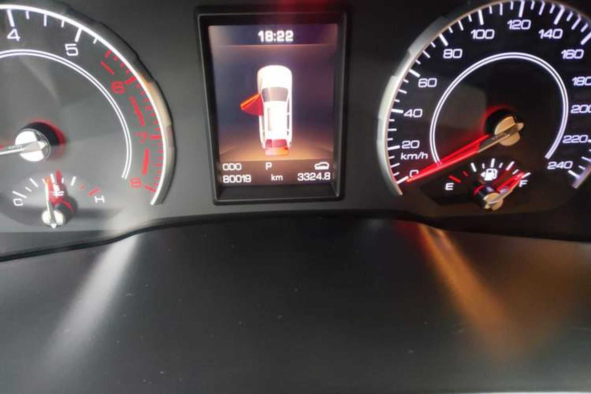 Used Haval H2s 2017 Red-Label 1.5T Dual-Clutch Luxury Model Odometer Close Up