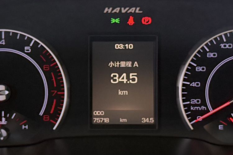 Used Haval H2s 2017 Blue Label 1.5T Manual Elite Model Odometer Close Up
