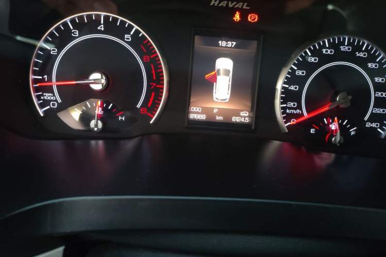 Used Haval H2s 2017 Blue Label 1.5T Dual-Clutch Elite Model Odometer Close Up
