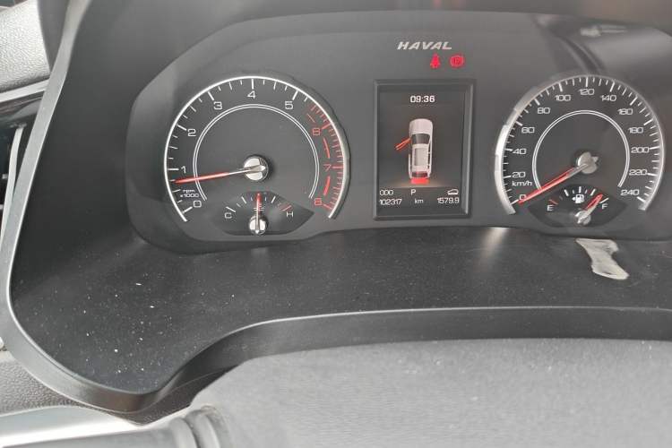 Used Haval H2s 2017 Red-Label 1.5T Dual-Clutch Elite Model Odometer Close Up