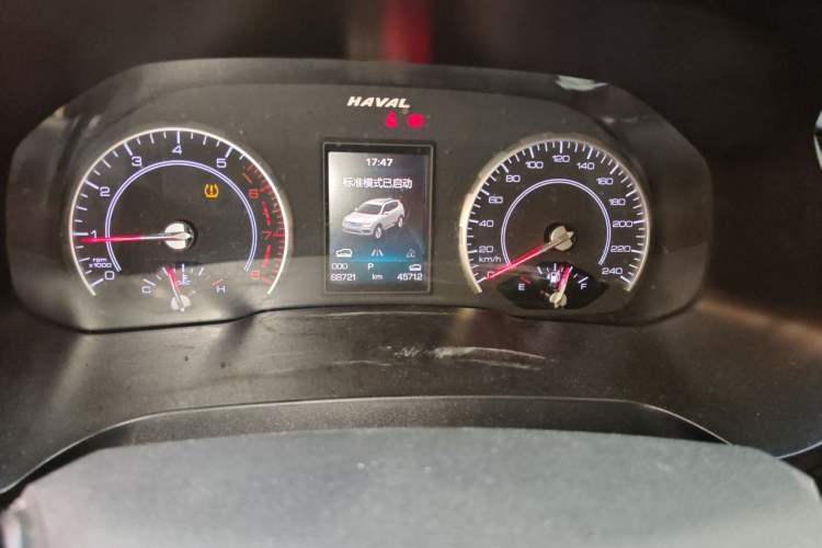 Used Haval H2s 2017 Blue Label 1.5T Dual-Clutch Luxury Model Odometer Close Up