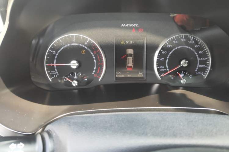 Used Haval H2s 2017 Red-Label 1.5T Dual-Clutch Elite Model Odometer Close Up