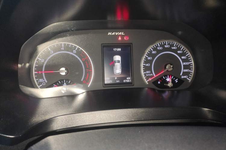 Used Haval H2s 2017 Red-Label 1.5T Dual-Clutch Luxury Model Odometer Close Up