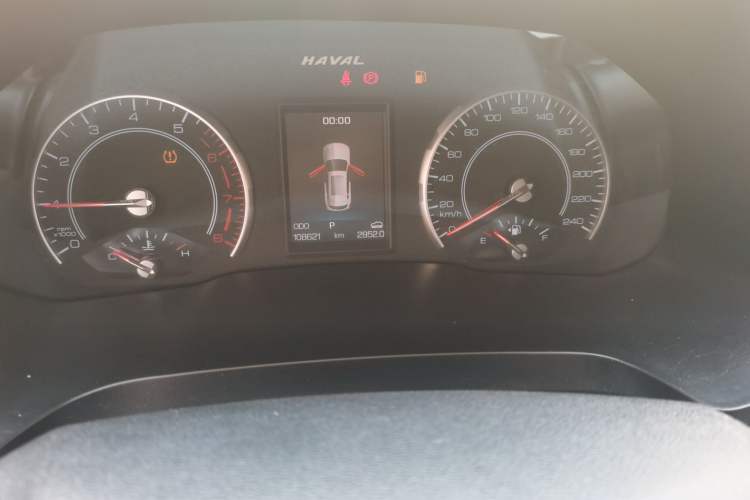 Used Haval H2s 2017 Red-Label 1.5T Dual-Clutch Luxury Model Odometer Close Up