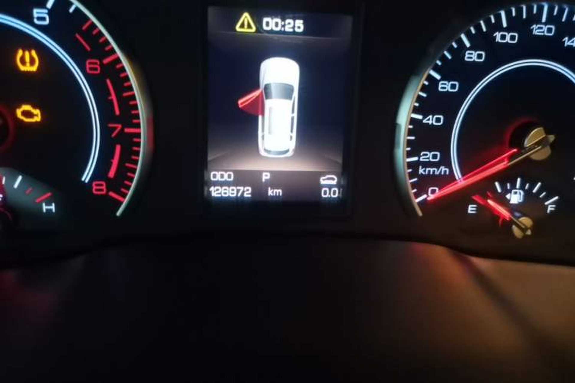 Used Haval H2s 2017 Red-Label 1.5T Dual-Clutch Luxury Model Odometer Close Up