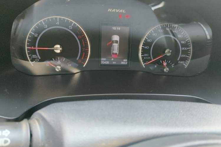 Used Haval H2s 2017 Red-Label 1.5T Dual-Clutch Luxury Model Odometer Close Up