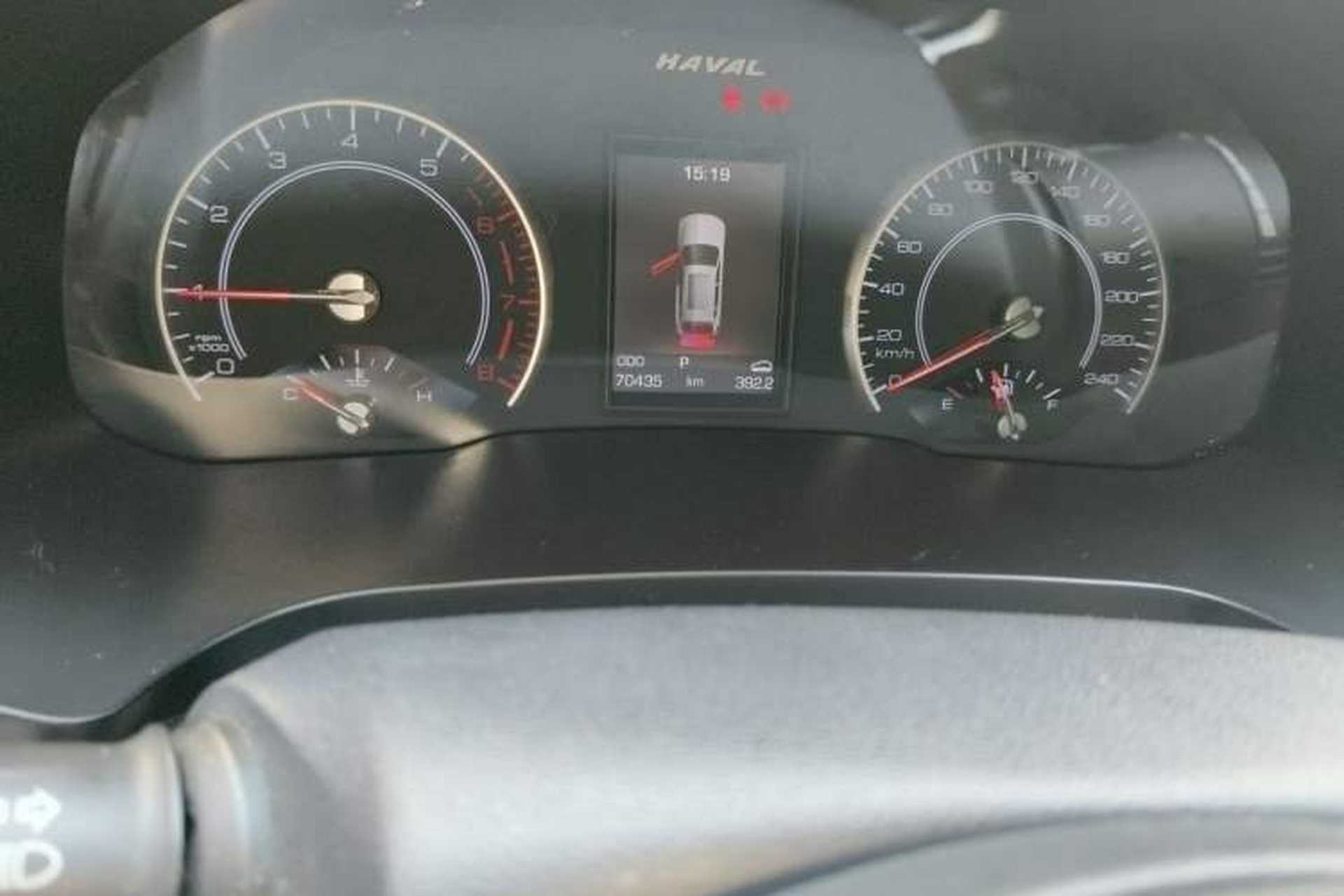 Used Haval H2s 2017 Red-Label 1.5T Dual-Clutch Luxury Model Odometer Close Up