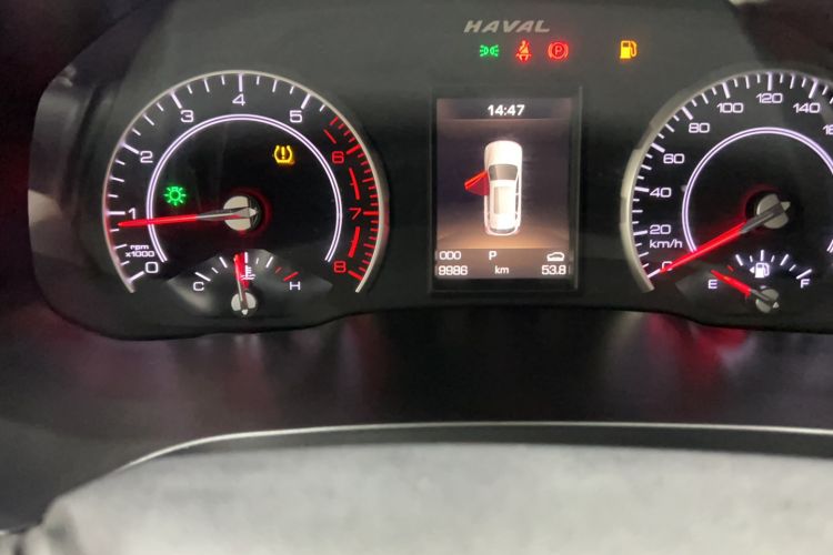Used Haval H2s 2017 Blue Label 1.5T Dual-Clutch Luxury Model Odometer Close Up