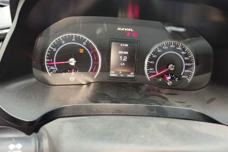 Used Haval H2s 2017 Red-Label 1.5T Dual-Clutch Luxury Model Odometer Close Up