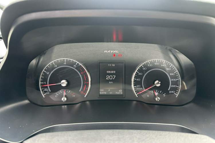 Used Haval H2s 2018 Red-Label 1.5T Dual-Clutch Luxury Model Odometer Close Up
