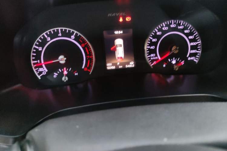 Used Haval H2s 2018 Blue Label 1.5T Dual-Clutch Elite Model Odometer Close Up