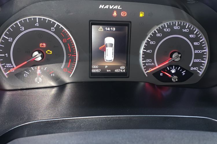 Used Haval H2s 2018 1.5T Dual-Clutch Fashion Edition Odometer Close Up