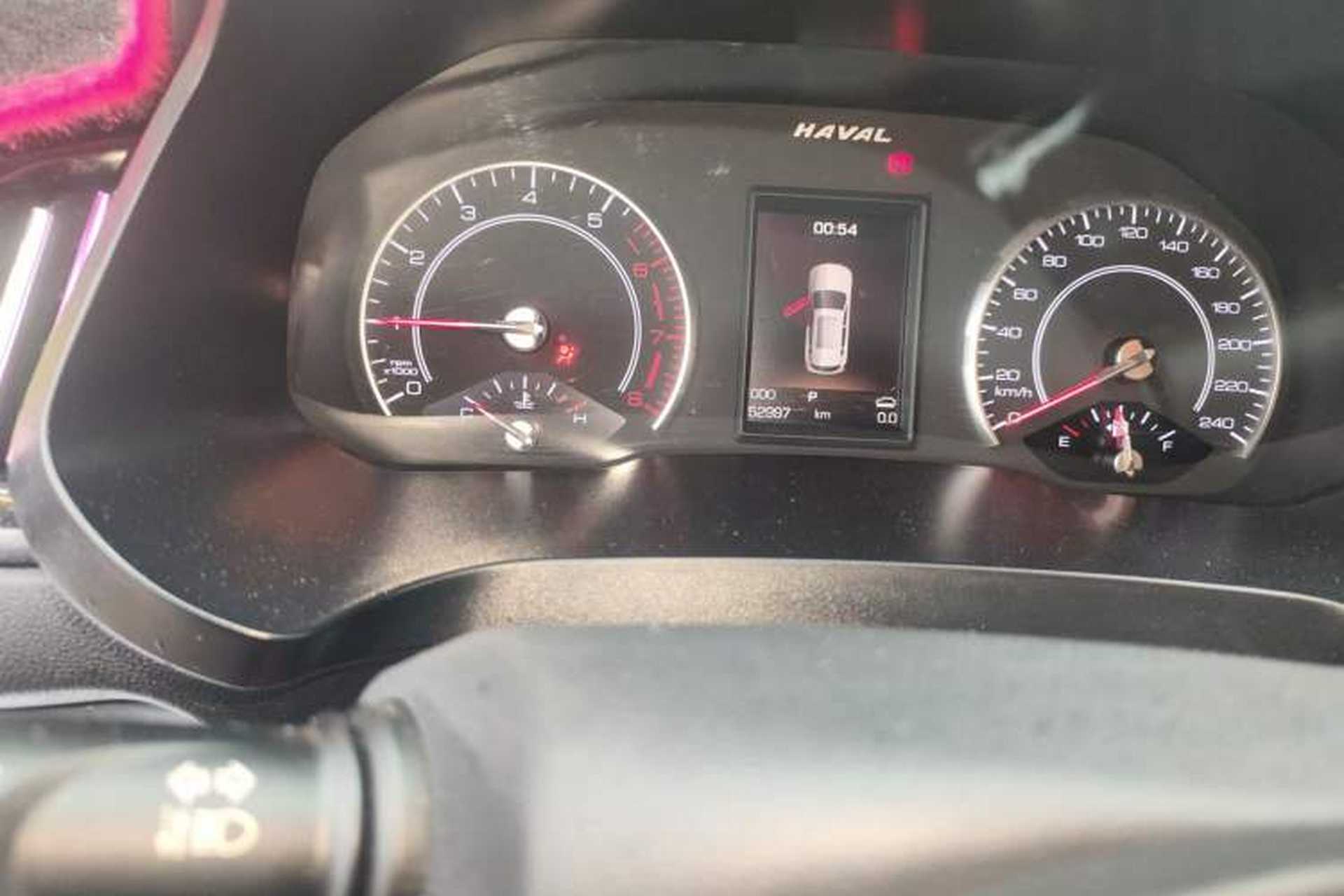 Used Haval H2s 2018 Red-Label 1.5T Dual-Clutch Elite Model Odometer Close Up