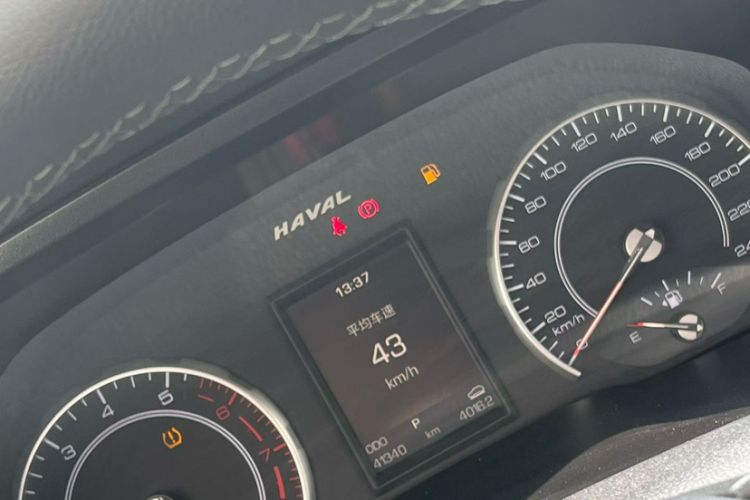 Used Haval H2s 2018 Blue Label 1.5T Dual-Clutch Luxury Model Odometer Close Up