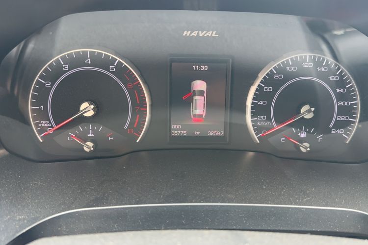 Used Haval H2s 2018 Red-Label 1.5T Dual-Clutch Elite Model Odometer Close Up